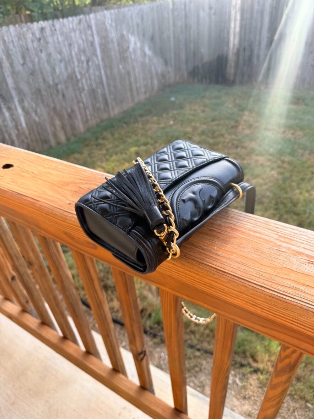 Tory Burch - Small Fleming shoulder bag (Black) - Picture 5 of 10